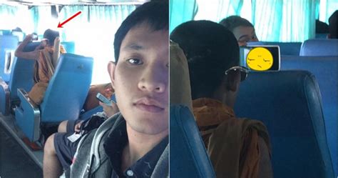 Video Yang Ditonton Pria Ini Bikin Penumpang Bus Kaget