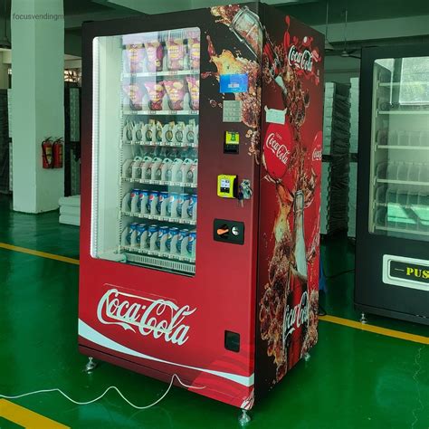 24 Hours Self Service Combo Snack Drink Vending Machine Pay By Coins