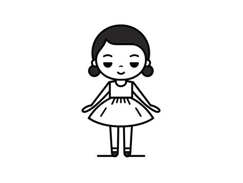 Beautiful Ballerina Picture To Color - Coloring Page