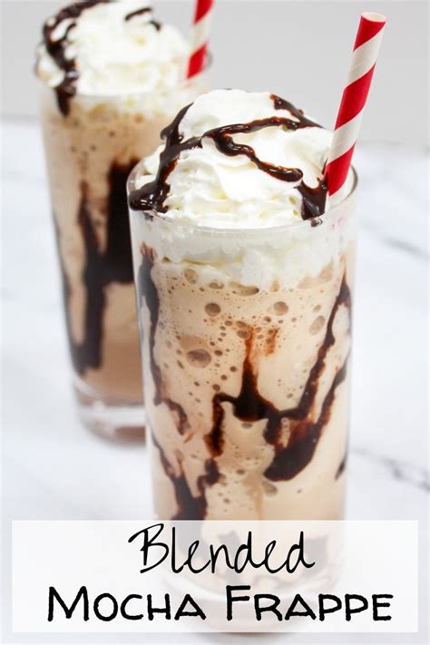 Blended Mocha Frappe Recipe Mocha Frappe Mocha Frappe Recipe