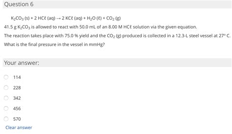 Answered K2co3 S 2 Hce Aq → 2 Kcl Aq Bartleby