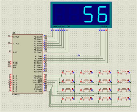 怎样用单片机和44矩阵键盘在数码管显示两位数百度知道