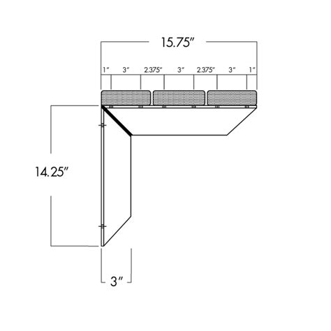 Surface Mount Eh Bench Support Bracket Rakks Store