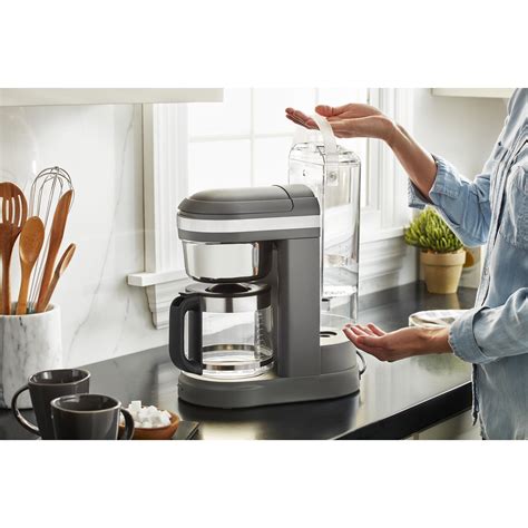 Kitchenaid 12 Cup Drip Coffee Maker With Spiral Showerhead And Programmable Warming Plate