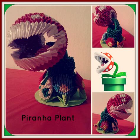 3d Origami Piranha Plant By Erospapercrafts On Deviantart