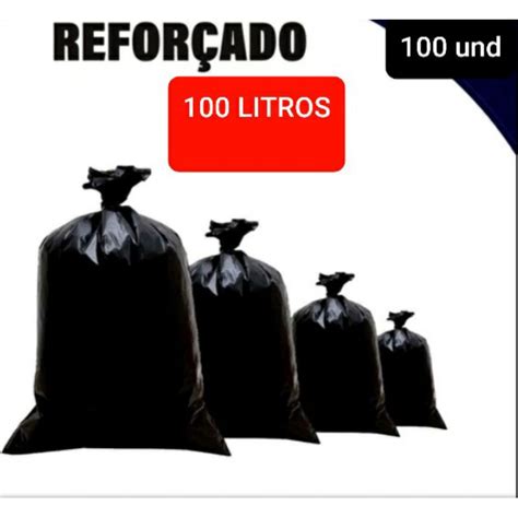 Saco Para Lixo Litros Super Resistente Unidades Shopee Brasil