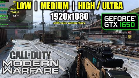 Gtx Call Of Duty Modern Warfare Beta P All Settings Youtube