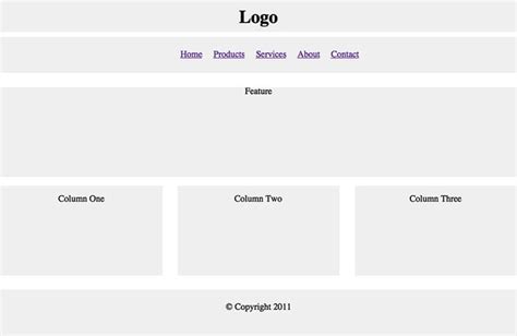 CSS Layout Templates From CodePen