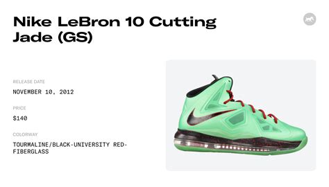 Nike Lebron 10 Cutting Jade Gs 543564 301 Raffles And Where To Buy