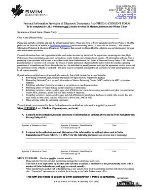 Fillable Online PIPEDA Consent Form Revised 2008 07 18 Doc Fax Email