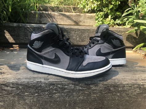 Nike Rare 2012 Nike Air Jordan 1 Mid Cool Grey Black Size 9 Grailed