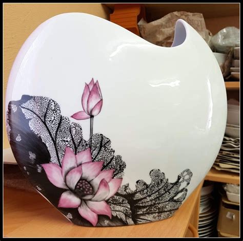 Flower Painted Porcelain Vase