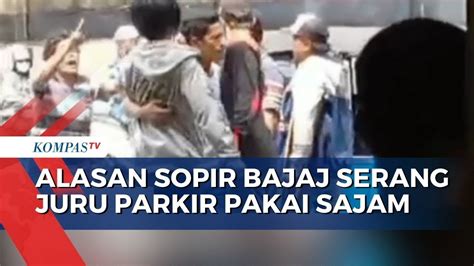 Sopir Bajaj Tak Terima Dituding Ejek Istri Korban Serang Juru Parkir