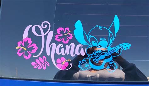 Stitch OHANA Car Decal - Etsy