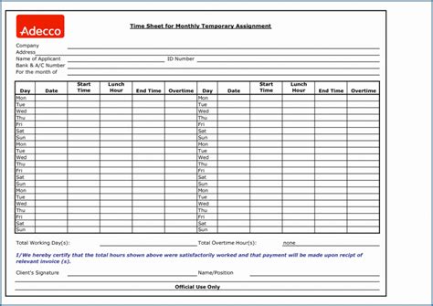 Excel Timesheet Template Multiple Employees Example Templateral