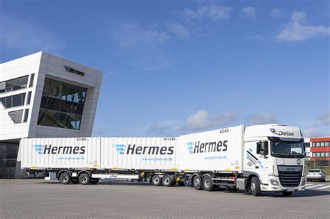 Über 25 Meter Neuer Lang LKW spart 25 Tonnen CO2 pro Jahr Hermes