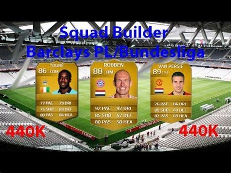 FUT 14 Squad Builder Hybride Bundes Barclays YouTube