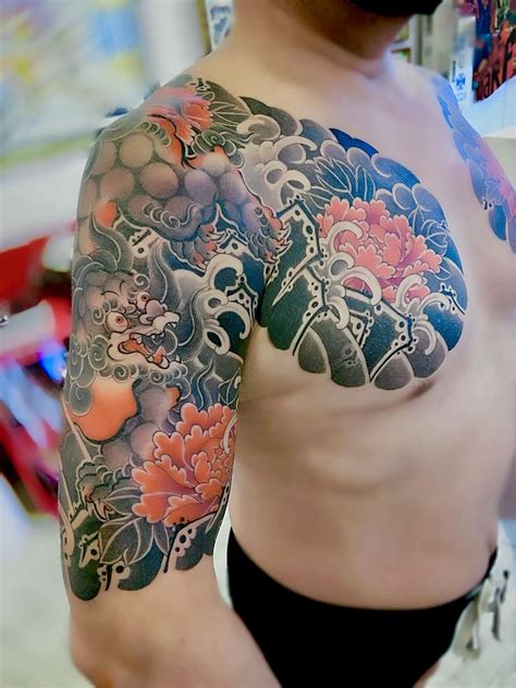 唐獅子 牡丹 tattooおしゃれまとめの人気アイデアPinterestD 唐獅子 刺青 和彫り タトゥー