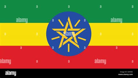 National Flag Of Ethiopia Stock Photo Alamy