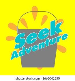 seek adventure greeting card background template stock vector royalty