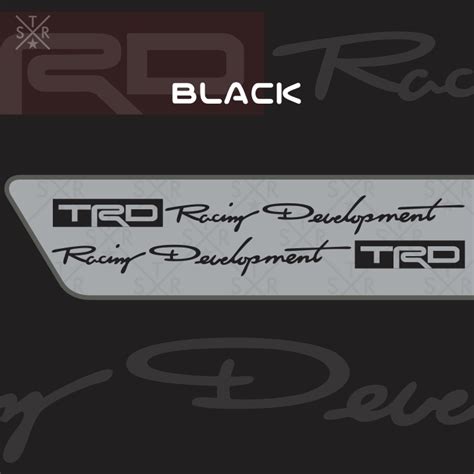 Trd Racing Development Car Sticker 2pcs 23inches Shopee Philippines