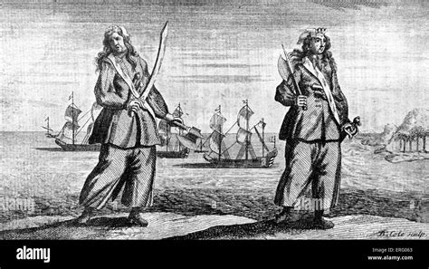 'Anne Bonny and Mary Read, the female pirates', engraved by B Cole ...