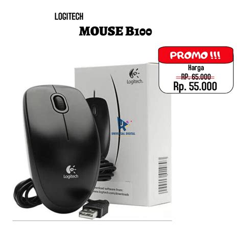 Logitech B100 ORIGINAL Mouse Logitech B100 Optical USB Mouse | Shopee ...