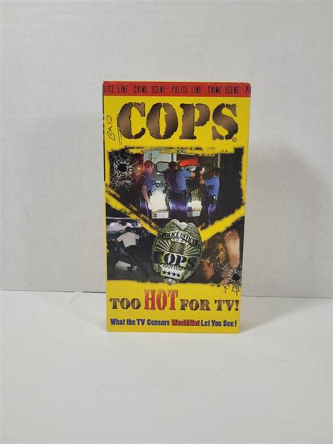 Vintage Cops Too Hot For Tv Vhs Tape 90s Nostalgic Etsy