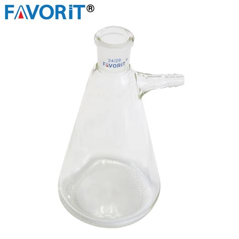 ml filter flask ml glass filter flask   joint side arm