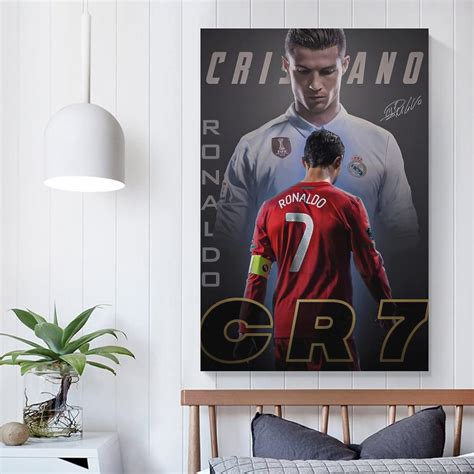 Póster de Cristiano Ronaldo con 1 póster impreso en lienzo para el