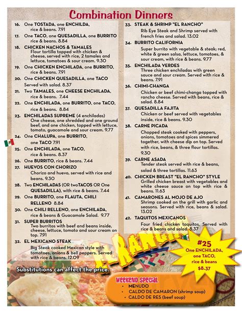 El Rancho Bar Grill Menu In D Iberville Mississippi