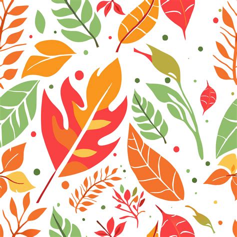 Seamless Pattern Of Autumn Leaves Falling 37959211 Vector Art At Vecteezy