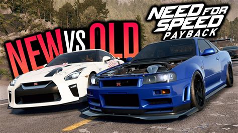 NISSAN GTR Vs R34 SKYLINE Need For Speed Payback YouTube