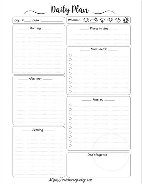 20 Road Trip Planner Template