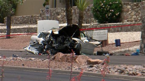 Woman Dies Days After Fiery Car Crash Into Wall In West El Paso Kvia