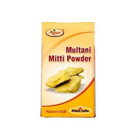 Khadi India 1 Year Multani Mitti Powder Packaging Size 100 Gm At Rs