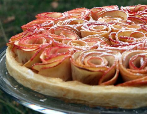 Tarte Aux Pommes Bouquet De Roses La Cr Me D Amandes