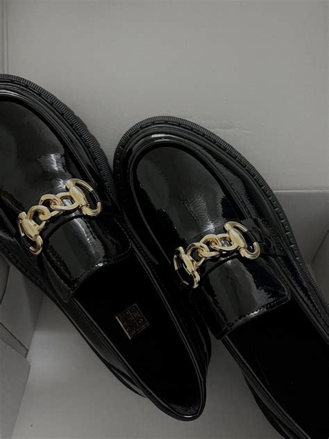 Black Chunky Loafers Women S Fashion Footwear Loafers On Carousell