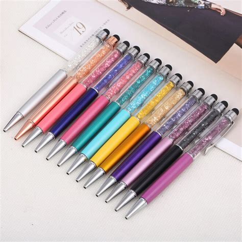 Pcs Lot Stylos Bille Diamant Cristal Stylet Capacitif In