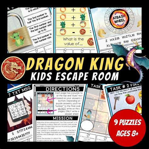 Printable Escape Room for Kids, Birthday Party Games, Kids Puzzles ...