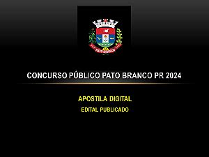 Pato Branco Pr Apostilas Para Concursos