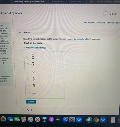 Solved Mastering Chemistry Chapter 4 Hwk Give The Symbol Of Chegg