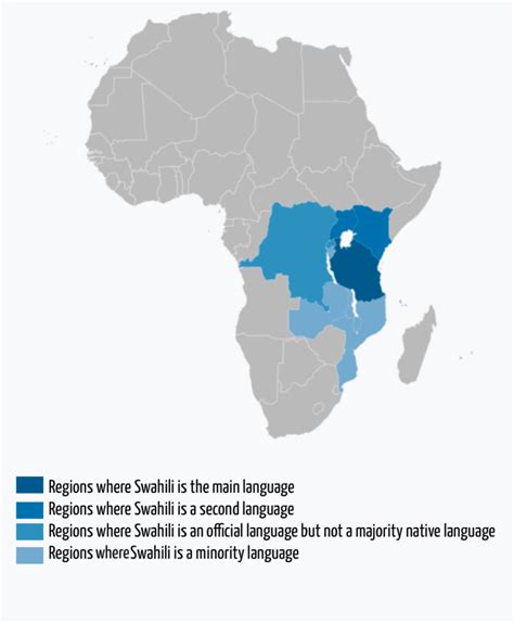 Swahili Language Map