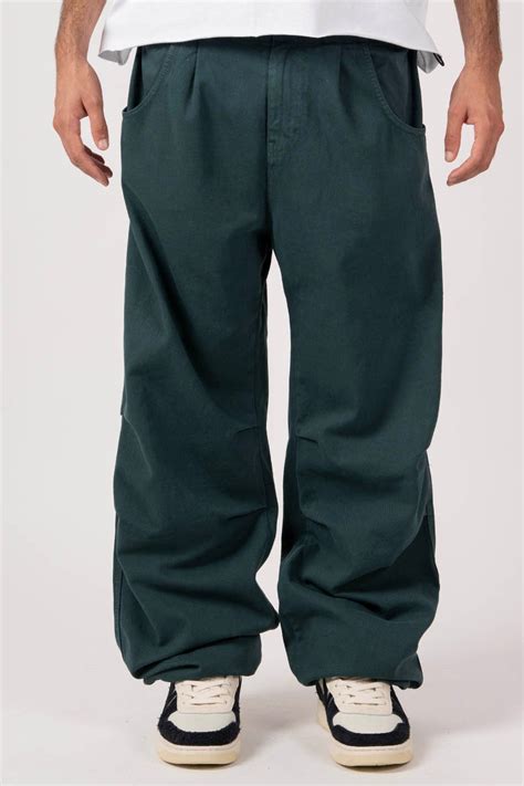 Green Parachute Trousers Mens Trousers Kaotiko Kaotiko Bcn