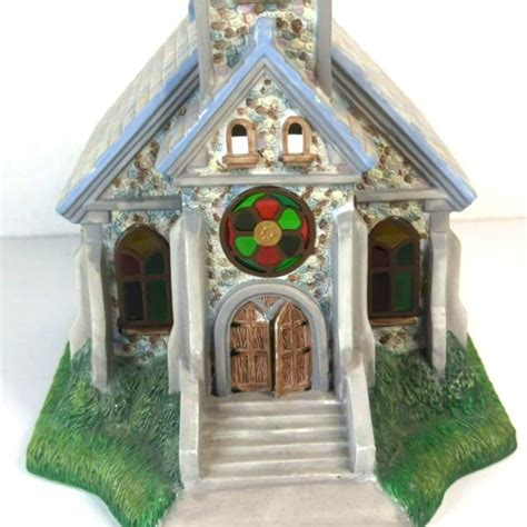 Partylite Exclusive Olde World Village The Church Tealight House Etsy