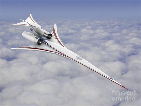 Low Boom Supersonic Aircraft Artwork Photograph By Nasa