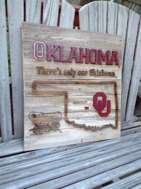 Oklahoma Sooner State Cutout 23 X 23 Approx Item