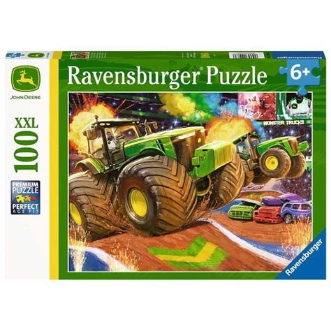 100 Pc Ravensburger Puzzle John Deere Big Wheels XXL Pieces From