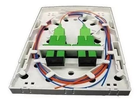 Caja de terminación de roseta de paso de fibra óptica Pto de 20 piezas