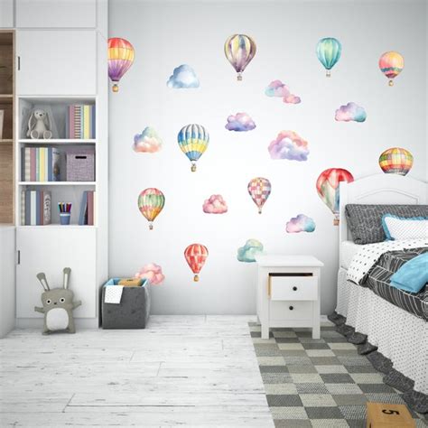 Hot Air Balloon Wall Decal Etsy